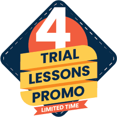 4 trial lessons promo — limited time